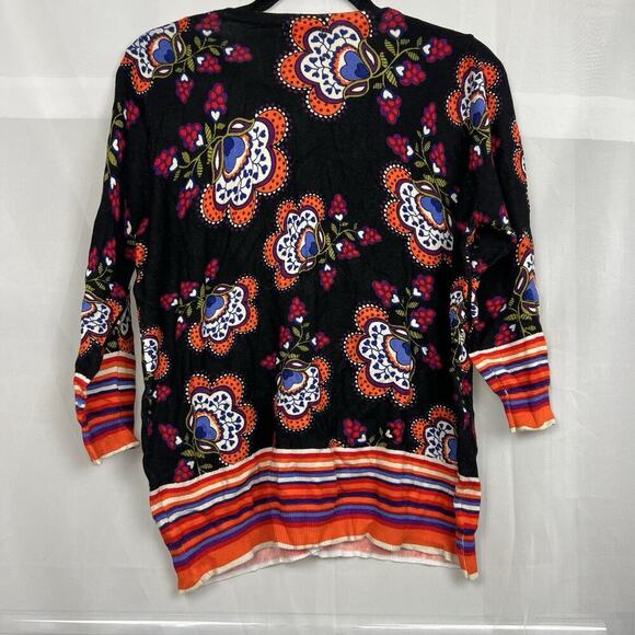 NWT Joseph A floral print button up cardigan office workwear Large relaxed - Picture 9 of 10